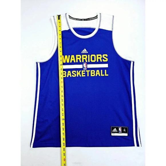 Adidas Size XL Youth Golden State Warriors Blue NBA Climalite Basketball Jersey - Picture 12 of 13